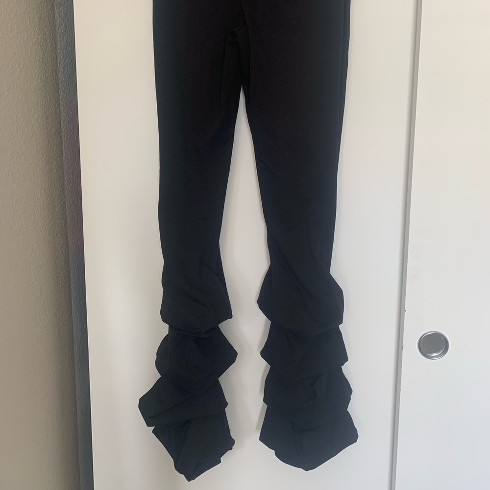 Fashion Nova Stretch Ruffled Bottom Dress Pants